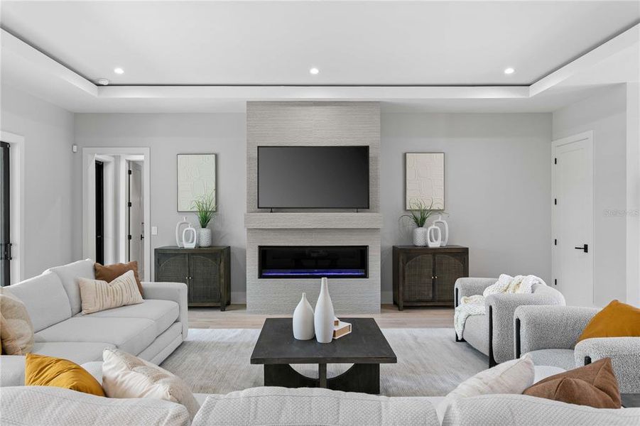 Furnished interior view inside a new home in , Tampa (Image 18). Furnished interior view inside a new home in , Tampa (Image 18).