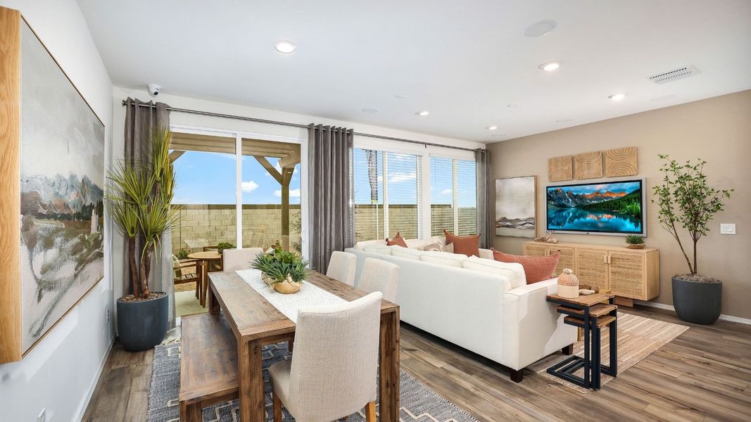 Furnished interior view inside a new home in North Copper Canyon, Surprise (Image 7). Furnished interior view inside a new home in North Copper Canyon, Surprise (Image 7).