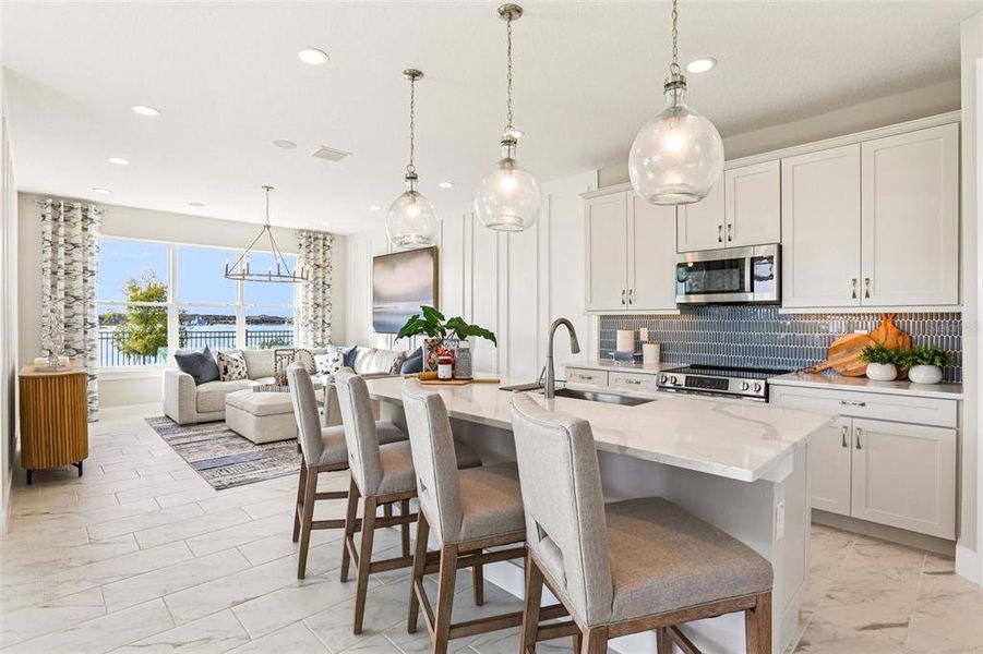 Furnished interior view inside a new home in , San Antonio (Image 25).
