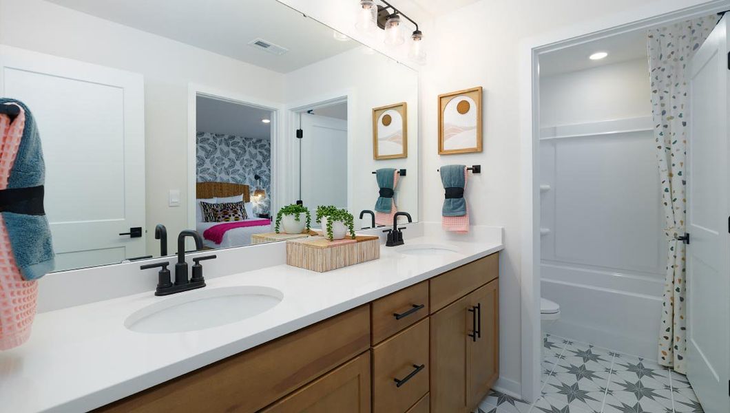 Furnished interior view inside a new home in Westport, York (Image 30).