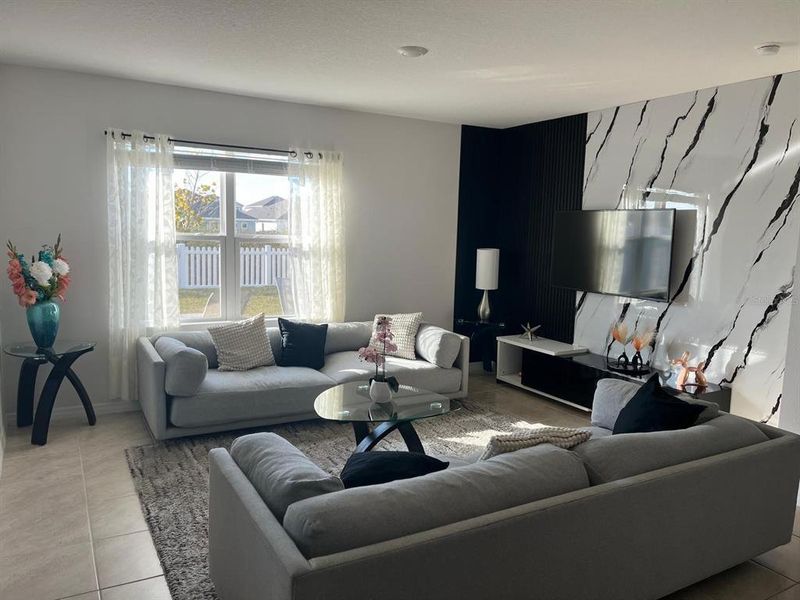 Furnished interior view inside a new home in Kindred, Kissimmee (Image 9).
