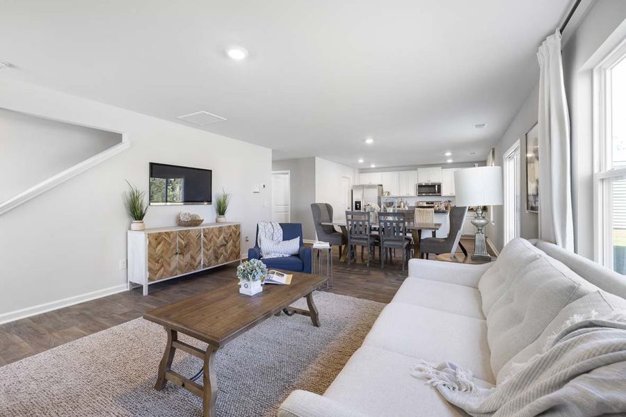 Representative furnished interior of a home built from the GALEN by D.R. Horton in The Pines at New Hampstead, Savannah (Image 23).