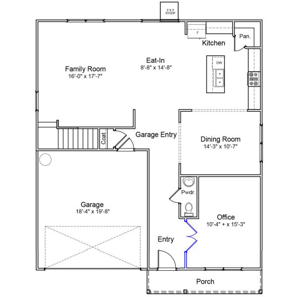 2D floor plan layout of this home in Dove Hollow, Chesnee, SC (Image 2). 2D floor plan layout of this home in Dove Hollow, Chesnee, SC (Image 2).