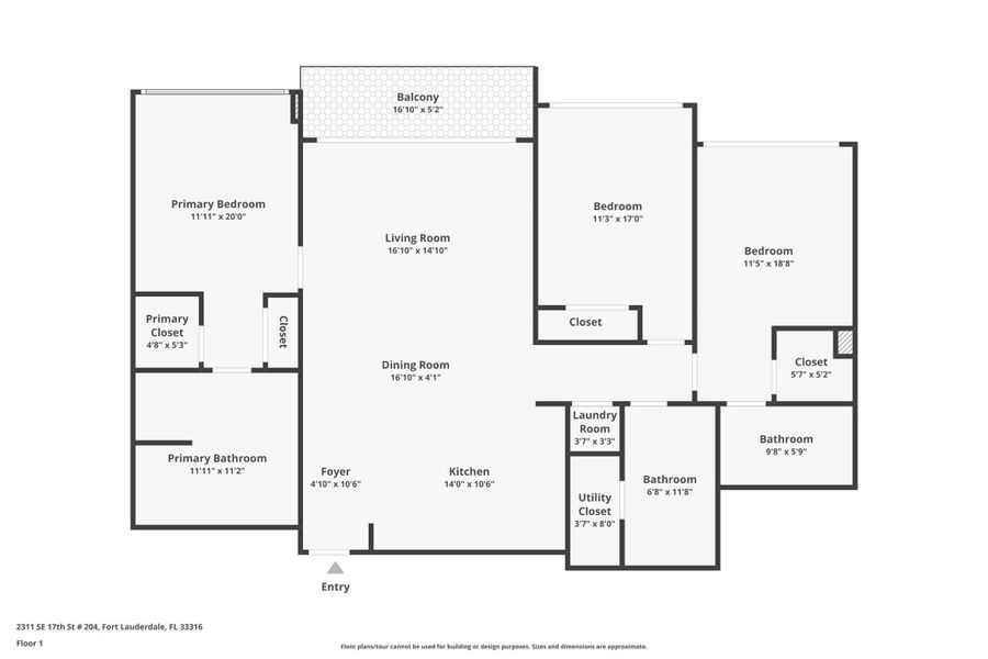 2D floor plan layout of this home in , Fort Lauderdale, FL (Image 5). 2D floor plan layout of this home in , Fort Lauderdale, FL (Image 5).