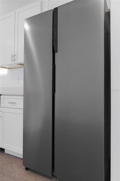 Stainless steel double door refrigerator