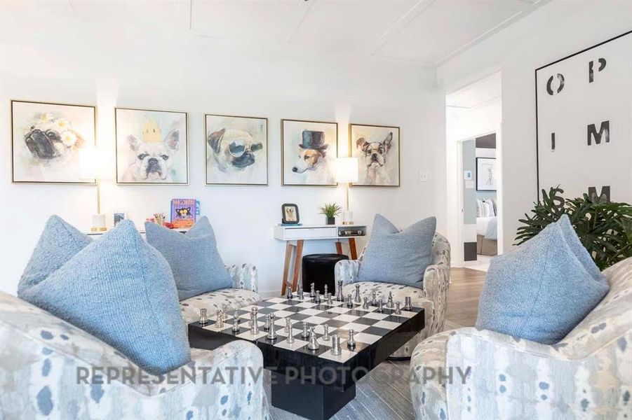 Furnished interior view inside a new home in Sonoma Verde: 60ft. lots, McLendon-Chisholm (Image 32).