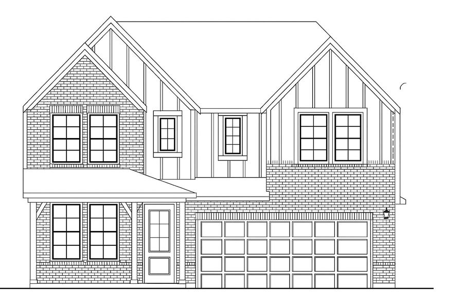 Representative rendering of the exterior for the Meridian Ii by Beazer Homes (Image 2).