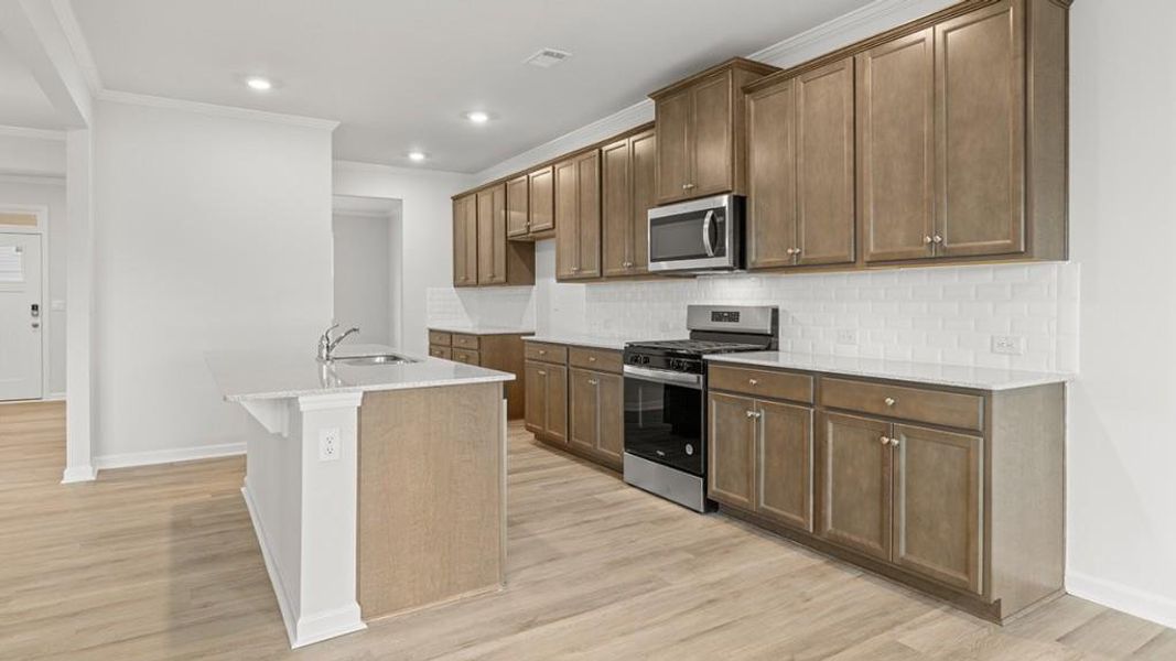 Furnished interior view inside a new home in Hamptons at Riverwood South, Dallas (Image 13).