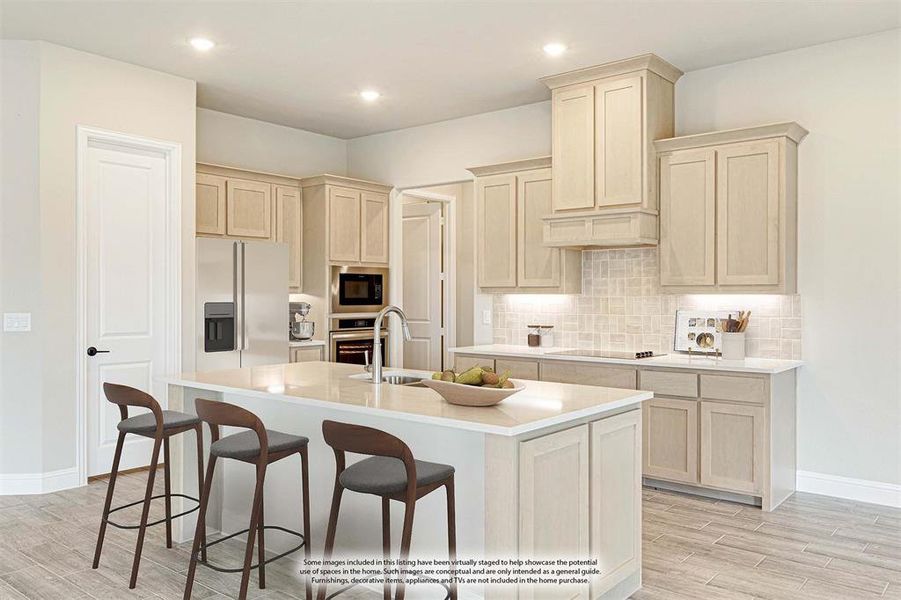 Furnished interior view inside a new home in Sunrise at Garden Valley, Waxahachie (Image 13).