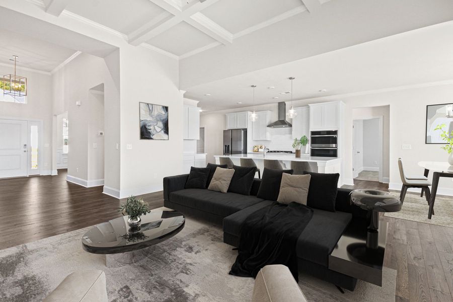 Representative furnished interior of a home built from the The Ransford by Stanley Martin Homes in Parkers Summit, Greer (Image 8).