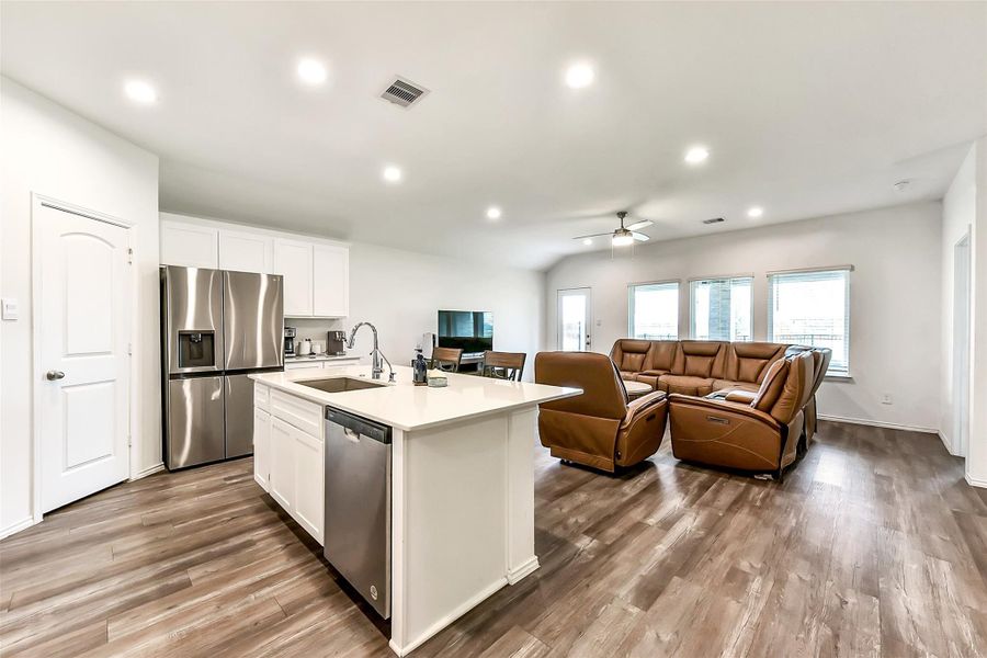Furnished interior view inside a new home in Sunterra, Katy (Image 5).