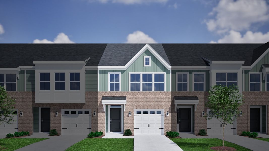 Representative exterior photo of a completed home built from the Foxglove - Genesis Value Collection by Mungo Homes in Westview, Charlotte, NC (Image 10).
