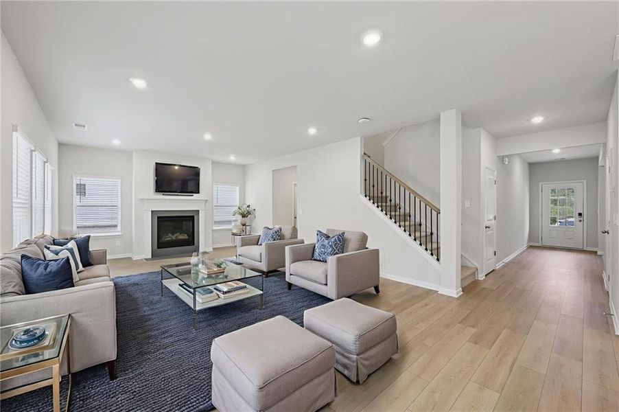 Furnished interior view inside a new home in Westmont Preserve, Powder Springs (Image 19).