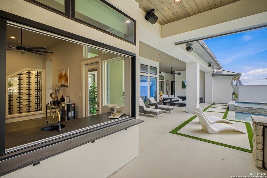 Exterior details and patio area of a home in , San Antonio (Image 52).