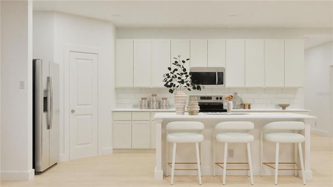 Furnished interior view inside a new home in Meadow Pointe: Classic Collection, Groveland (Image 4).