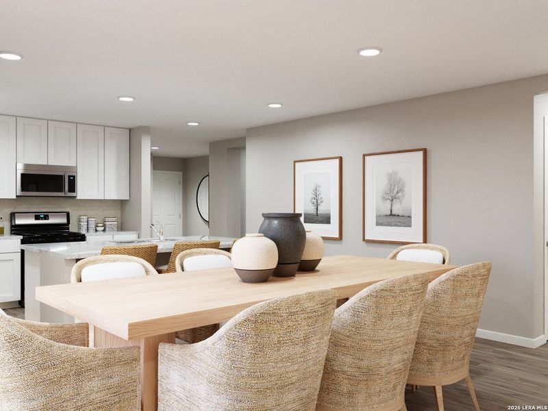 Furnished interior view inside a new home in Swenson Heights, Seguin (Image 16).