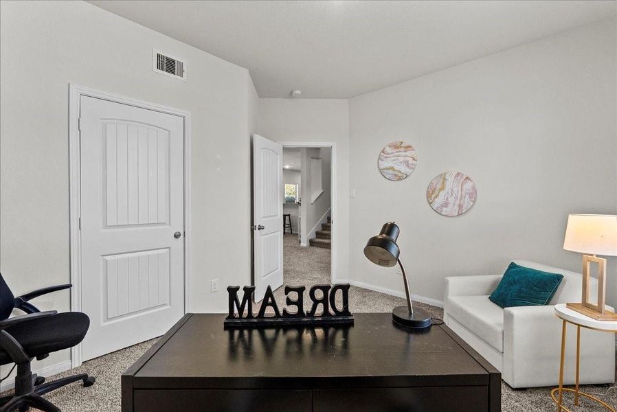 Furnished interior view inside a new home in Mecom Way, Hitchcock (Image 9). Furnished interior view inside a new home in Mecom Way, Hitchcock (Image 9).