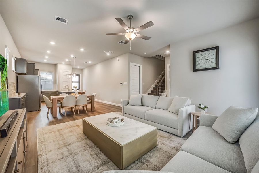 Furnished interior view inside a new home in , Houston (Image 6).