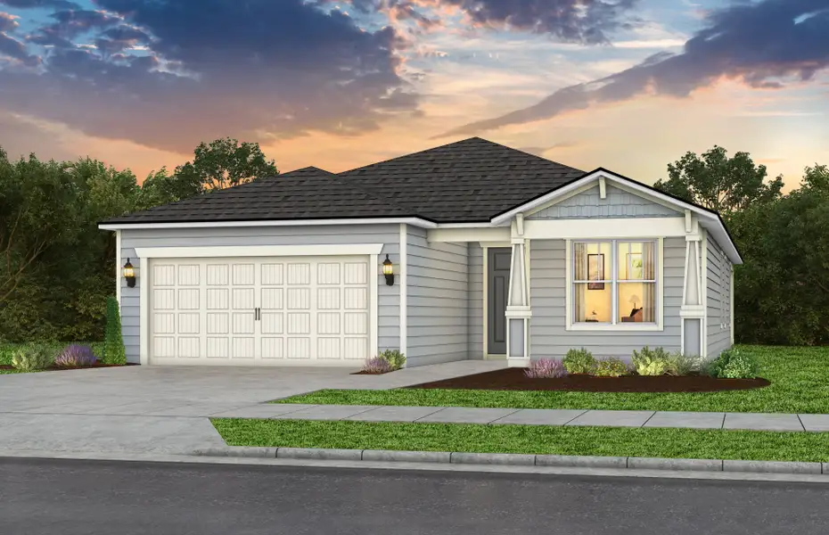 Representative exterior photo of a completed home built from the Mystique by Pulte Homes in Joseph Oaks, Jacksonville, FL (Image 19).