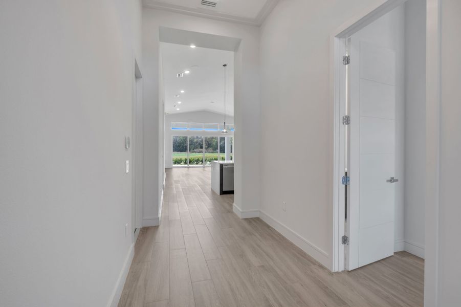 Representative unfurnished interior of a home built from the Marbella by ABD Development in Hampton Green at Providence, Davenport (Image 20).