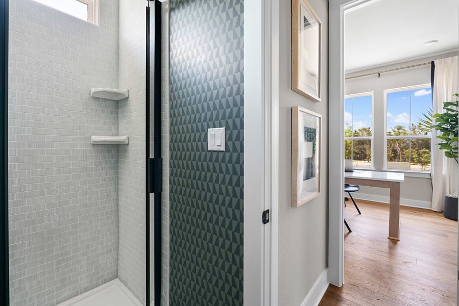 Furnished interior view inside a new home in Heritage, Dripping Springs (Image 41). Furnished interior view inside a new home in Heritage, Dripping Springs (Image 41).