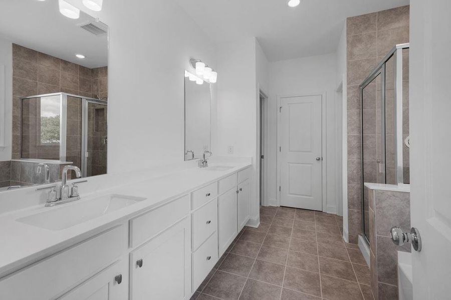 Furnished interior view inside a new home in Reserve at Hickory Walk, Kennesaw (Image 11).