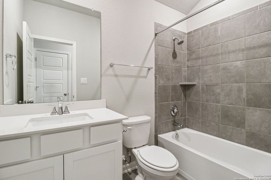 Furnished interior view inside a new home in Kallison Ranch, San Antonio (Image 16). Furnished interior view inside a new home in Kallison Ranch, San Antonio (Image 16).