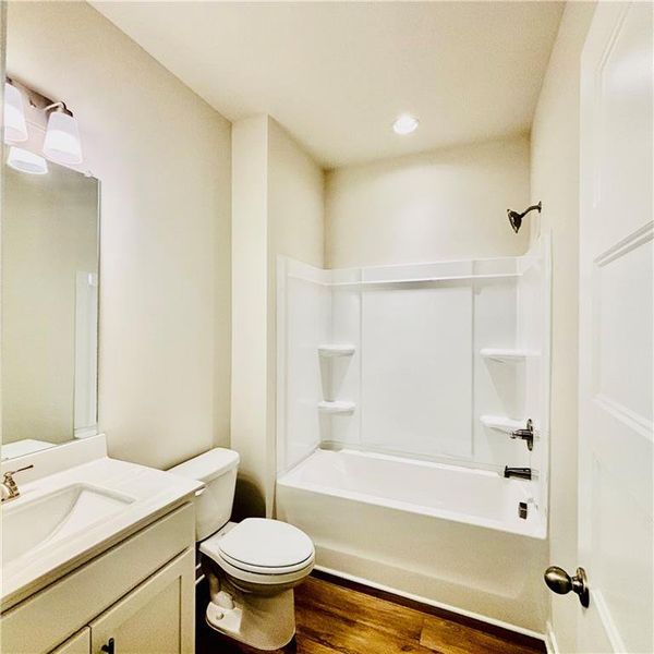 Furnished interior view inside a new home in Rosewood Lake Estates, Hoschton (Image 9).