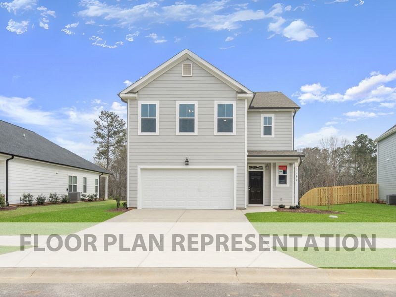 Front Exterior Elevation A | 1902 Plan by Ivey Homes