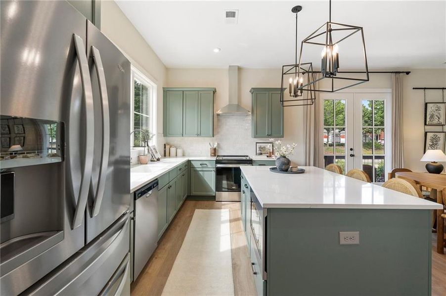 Furnished interior view inside a new home in , Alpharetta (Image 12).