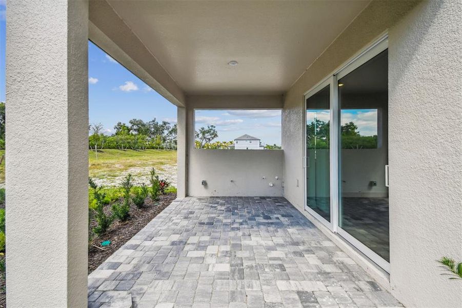 Exterior details and patio area of a home in Hawkstone, Sarasota (Image 3). Exterior details and patio area of a home in Hawkstone, Sarasota (Image 3).