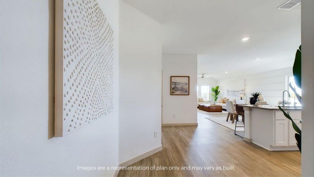 Furnished interior view inside a new home in Overlook West, Wolfforth (Image 3).