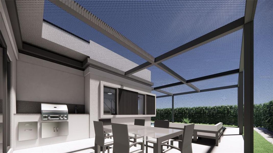 Exterior details and patio area of a home in , Sarasota (Image 3).