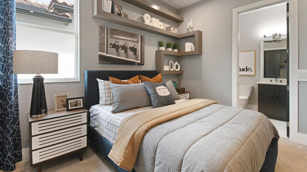 Furnished interior view inside a new home in Mosaic, Port St. Lucie (Image 40).