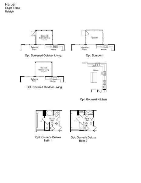 2D floor plan layout of this home in Eagle Trace, Wendell, NC (Image 4).