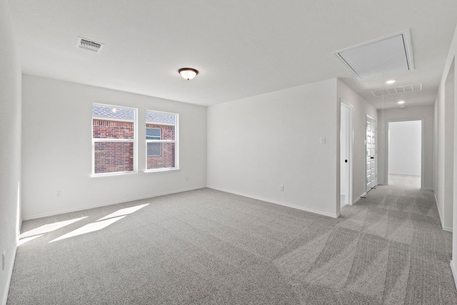 Spacious, unfurnished interior of a new home in Salerno - Heritage Collection, Round Rock (Image 25). Spacious, unfurnished interior of a new home in Salerno - Heritage Collection, Round Rock (Image 25).