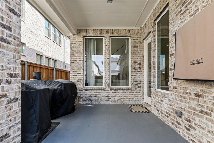 Exterior details and patio area of a home in , Frisco (Image 23). Exterior details and patio area of a home in , Frisco (Image 23).