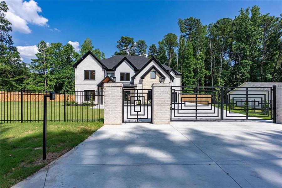 Front exterior of a new home in , Lawrenceville, GA, highlighting curb appeal (Image 42). Front exterior of a new home in , Lawrenceville, GA, highlighting curb appeal (Image 42).