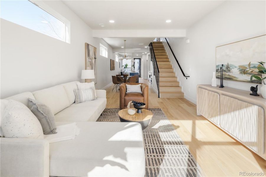 Furnished interior view inside a new home in , Denver (Image 14).