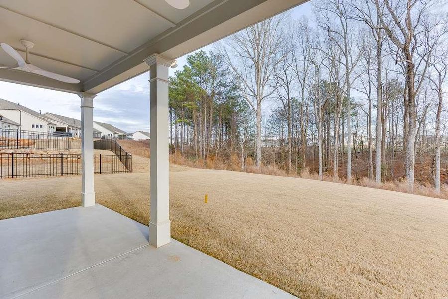 Exterior details and patio area of a home in , Hoschton (Image 3).