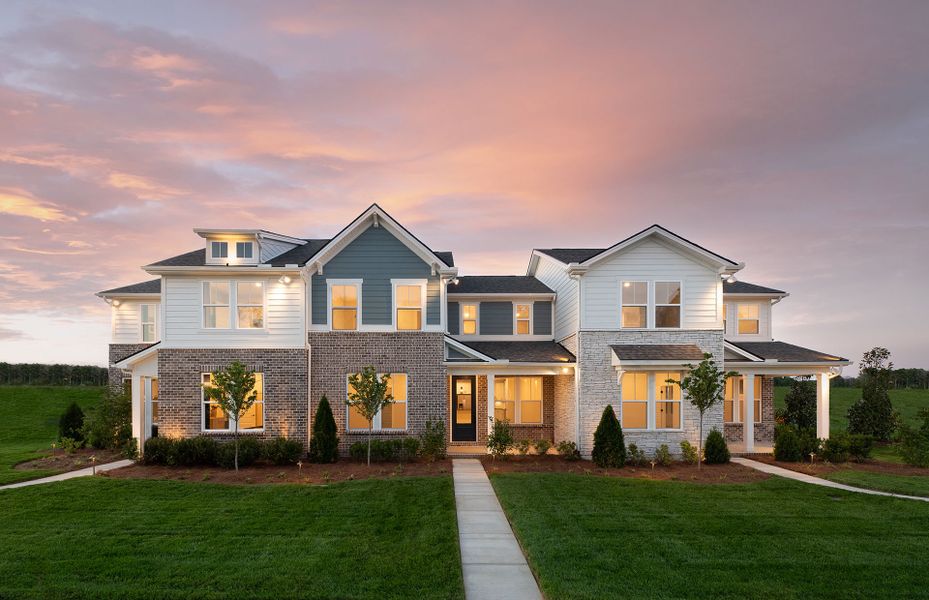 Representative exterior photo of a completed home built from the Canberra by Pulte Homes in Bradshaw Farms Reserve, Mount Juliet, TN (Image 19). Representative exterior photo of a completed home built from the Canberra by Pulte Homes in Bradshaw Farms Reserve, Mount Juliet, TN (Image 19).