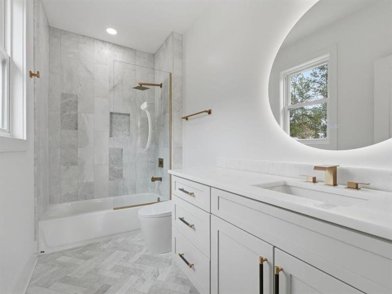 Furnished interior view inside a new home in , Canton (Image 44).