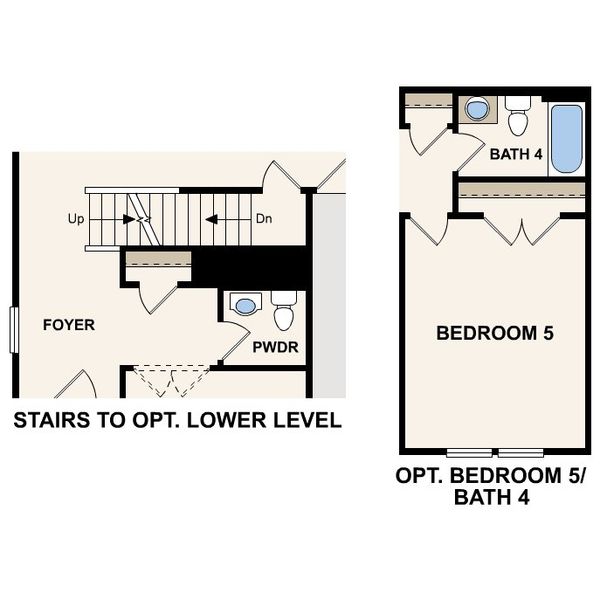 2D floor plan layout of this home in Kingsley Creek, Lithonia, GA (Image 4).