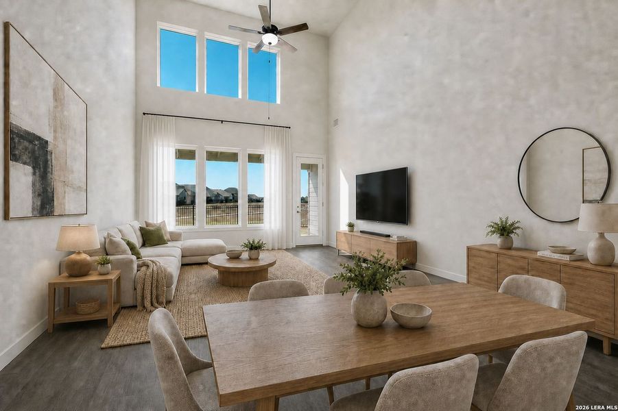 Furnished interior view inside a new home in Foxbrook, Schertz (Image 13). Furnished interior view inside a new home in Foxbrook, Schertz (Image 13).