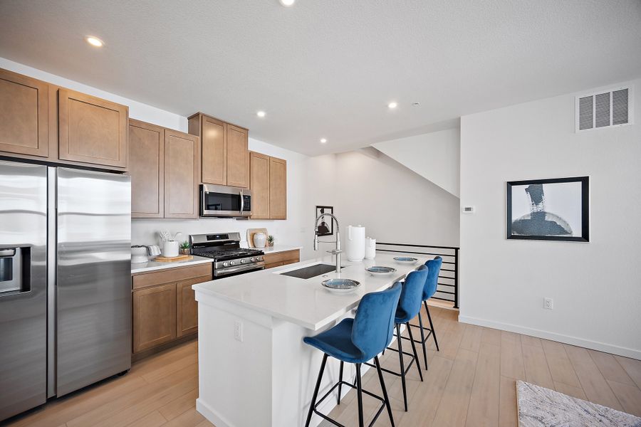 Furnished interior view inside a new home in The Commons at Victory Ridge, Colorado Springs (Image 6).