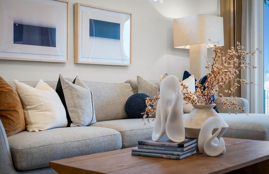 Representative furnished interior of a home built from the Hallmark by Del Webb in Del Webb Austin at Lost Pines, Bastrop (Image 49).