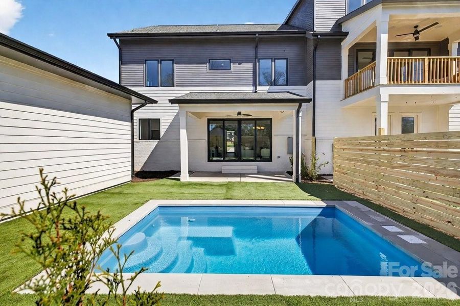 Exterior details and patio area of a home in , Charlotte (Image 3).