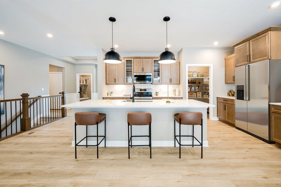 Representative furnished interior of a home built from the Morgan by Fischer Homes in Easton Park, Dallas (Image 15).