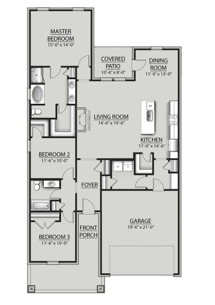 2D floor plan layout for the Nolana IV I by DSLD Homes in White Wolf Run, Crestview, FL (Image 2). 2D floor plan layout for the Nolana IV I by DSLD Homes in White Wolf Run, Crestview, FL (Image 2).