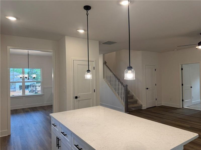 Furnished interior view inside a new home in The Fields of Walnut Creek, Pendergrass (Image 8).